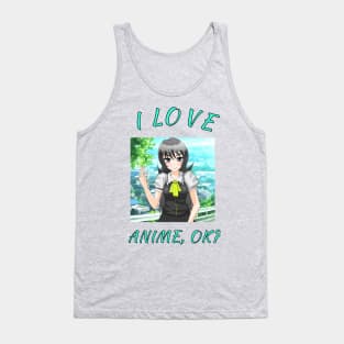 I Love Anime,OK?Cute Japan Culture Fans Gift Tank Top